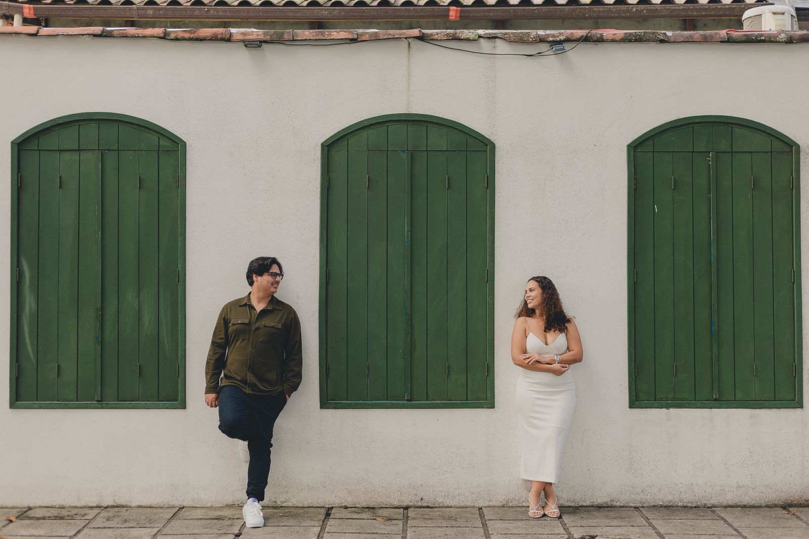 Ricardo e Ana durante o ensaio pre-wedding